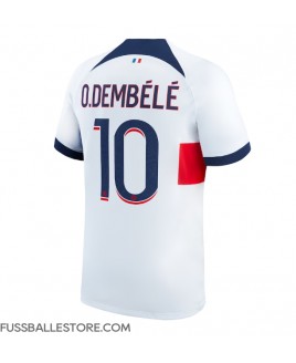 Günstige Paris Saint-Germain Ousmane Dembele #10 Auswärtstrikot 2023-24 Kurzarm